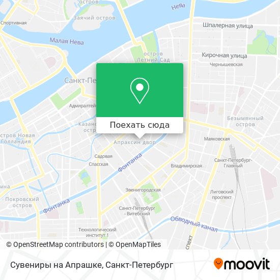 Карта Сувениры на Апрашке