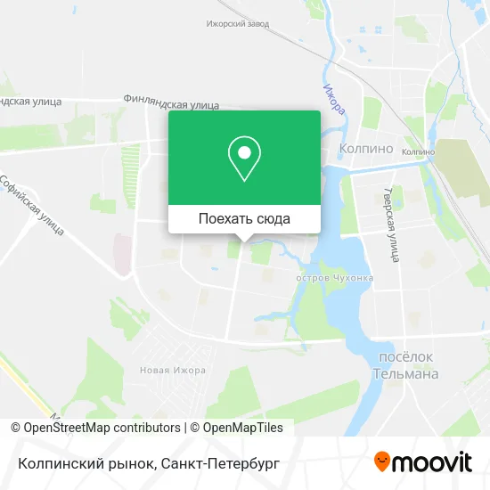 Карта Колпинский рынок