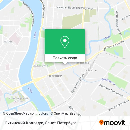 Карта Охтинский Колледж