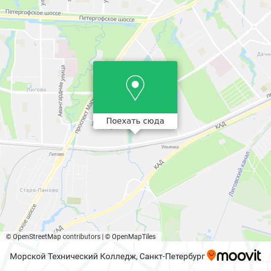 Карта Морской Технический Колледж