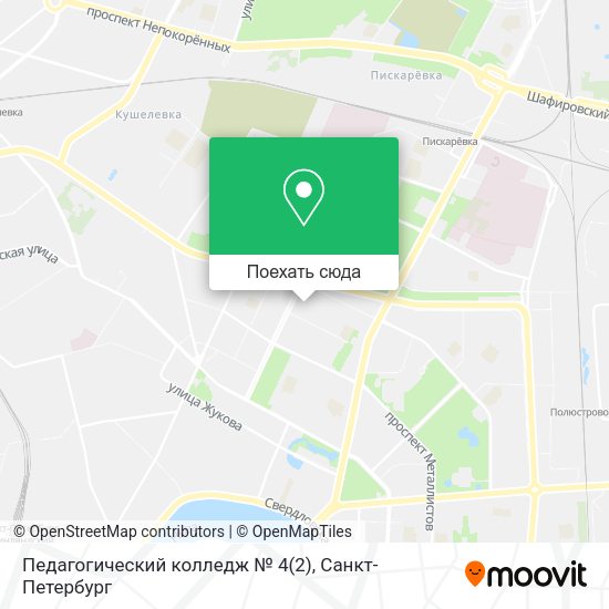 Карта Педагогический колледж № 4(2)