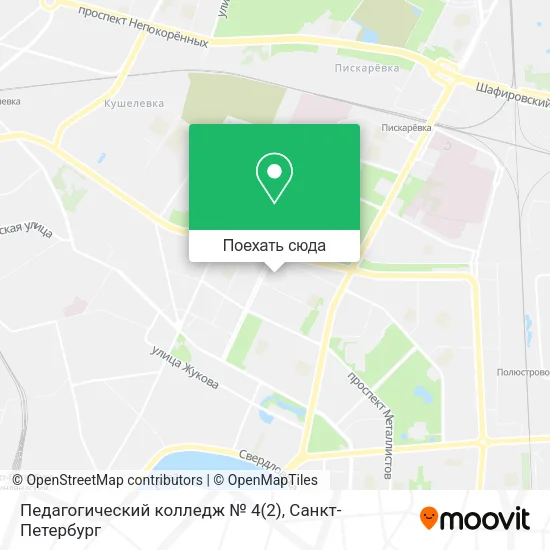 Карта Педагогический колледж № 4(2)