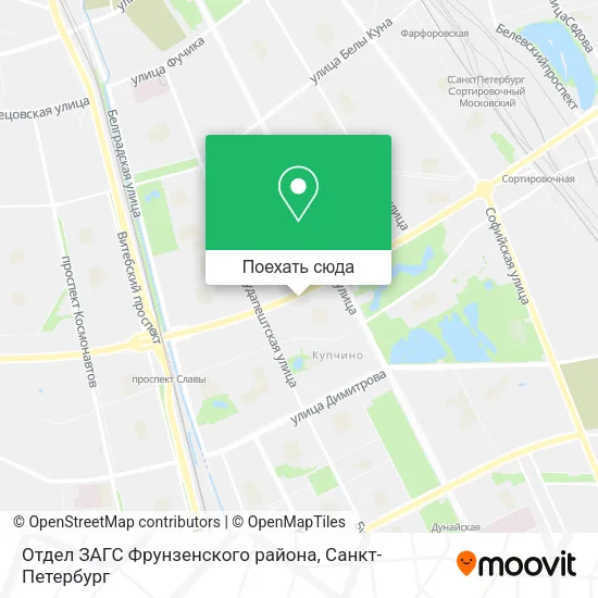 Карта Отдел ЗАГС Фрунзенского района