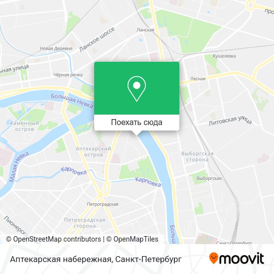 Карта Аптекарская набережная