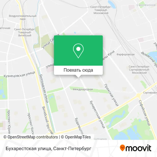 Карта Бухарестская улица