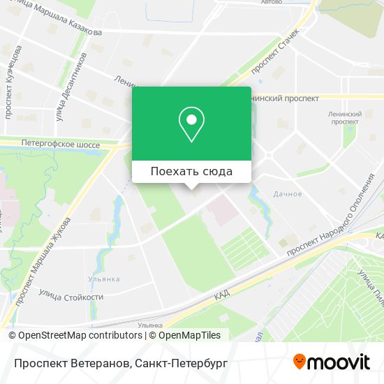 Карта Проспект Ветеранов
