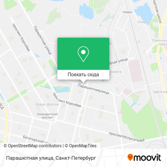 Карта Парашютная улица