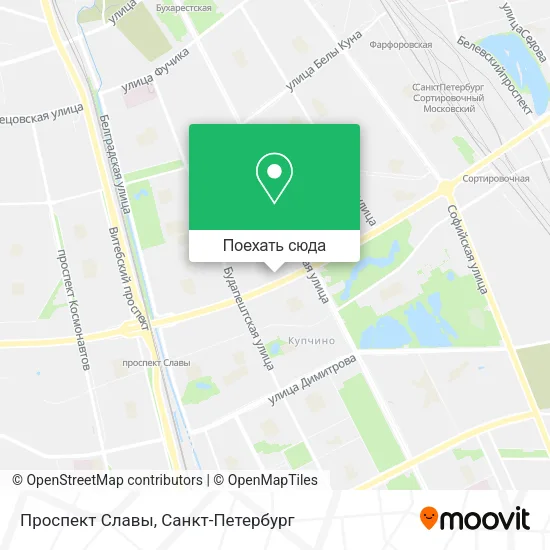 Карта Проспект Славы