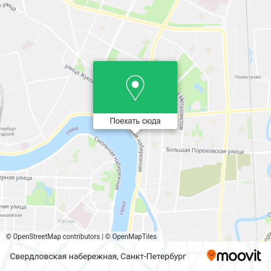 Карта Свердловская набережная