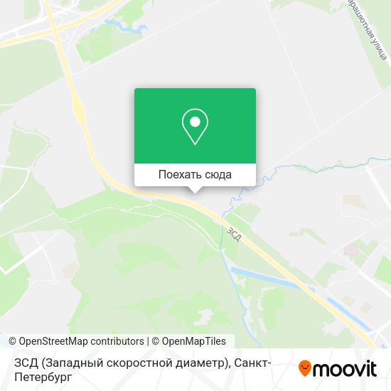 Карта ЗСД (Западный скоростной диаметр)