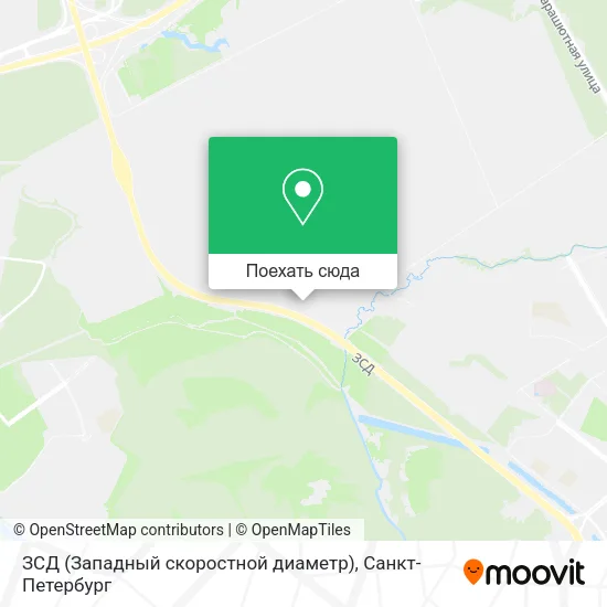 Карта ЗСД (Западный скоростной диаметр)
