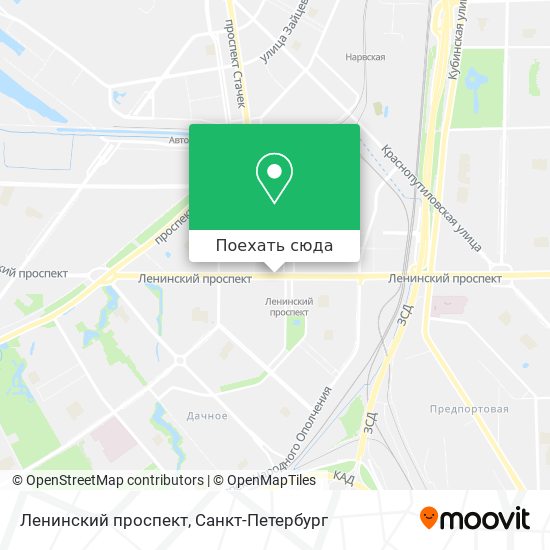 Карта Ленинский проспект