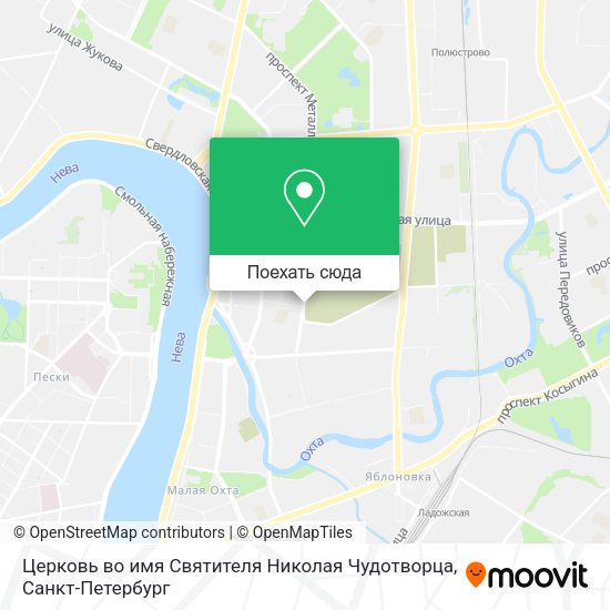 Карта Церковь во имя Святителя Николая Чудотворца