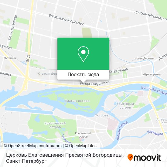 Карта Церковь Благовещения Пресвятой Богородицы
