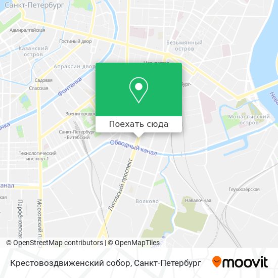 Карта Крестовоздвиженский собор