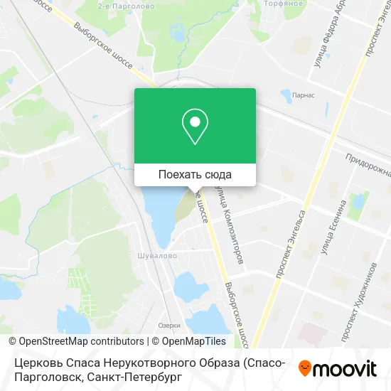 Карта Церковь Спаса Нерукотворного Образа