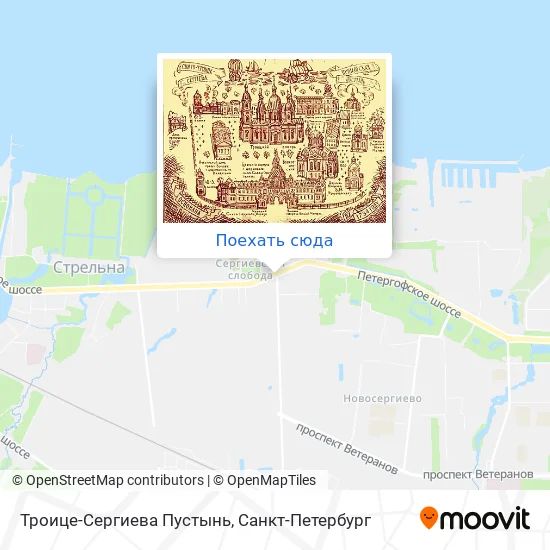 Карта Троице-Сергиева Пустынь
