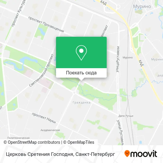 Карта Церковь Сретения Господня