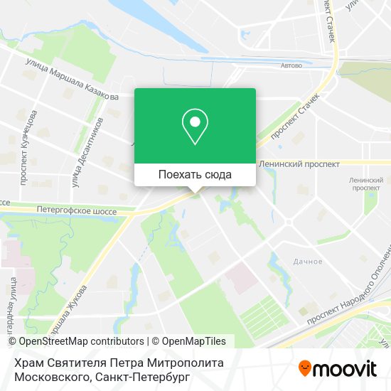 Карта Храм Святителя Петра Митрополита Московского