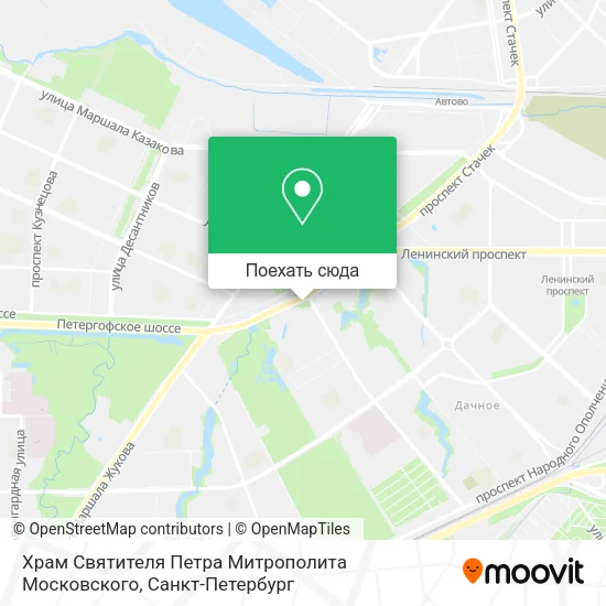 Карта Храм Святителя Петра Митрополита Московского