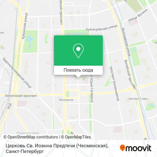 Карта Церковь Св. Иоанна Предтечи (Чесменская)