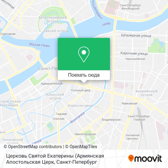 Карта Церковь Святой Екатерины