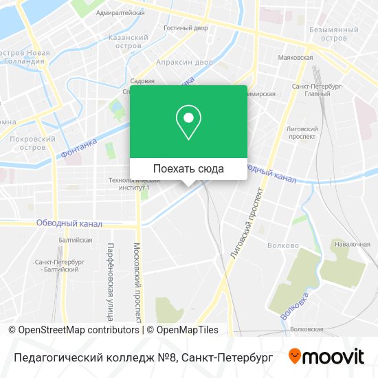 Карта Педагогический колледж №8