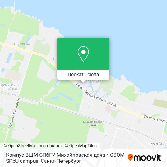 Карта Кампус ВШМ СПбГУ  Михайловская дача  / GSOM SPbU campus