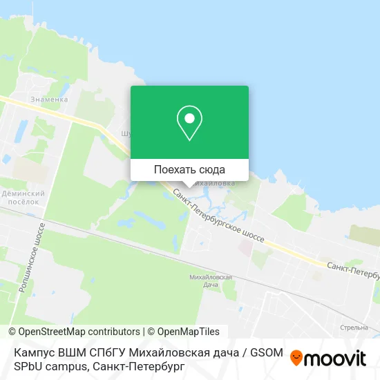 Карта Кампус ВШМ СПбГУ  Михайловская дача  / GSOM SPbU campus