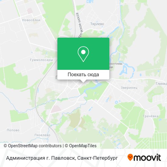 Карта Администрация г. Павловск
