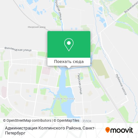Карта Администрация Колпинского Района