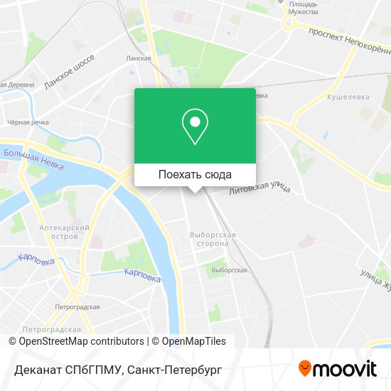 Карта Деканат СПбГПМУ