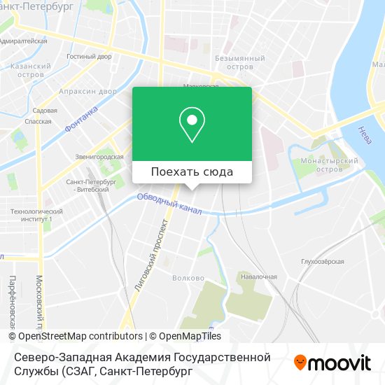 Карта Северо-Западная Академия Государственной Службы