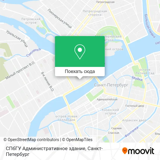 Карта СПбГУ Административное здание
