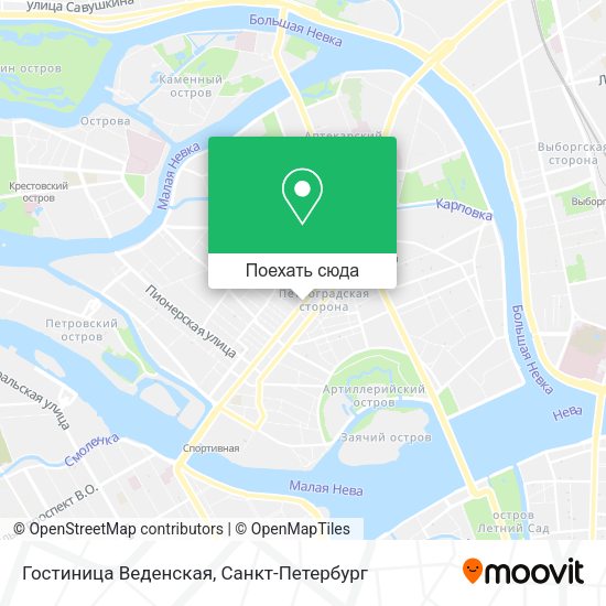 Карта Гостиница Веденская