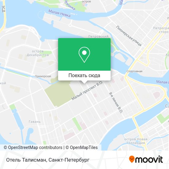 Карта Отель Талисман