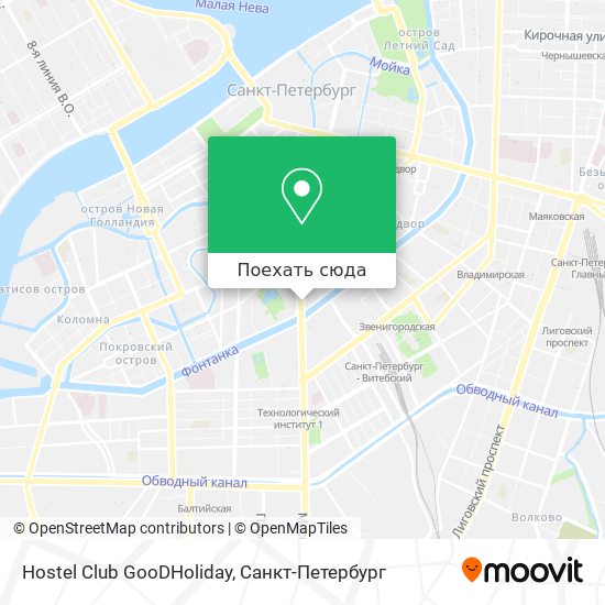 Карта Hostel Club GooDHoliday