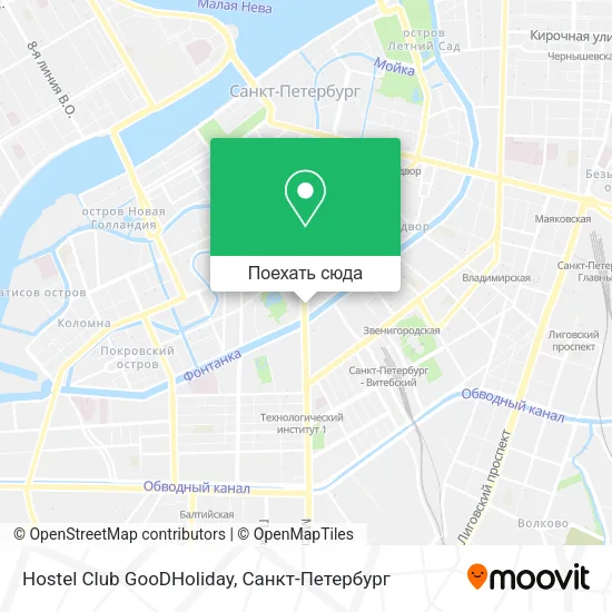 Карта Hostel Club GooDHoliday