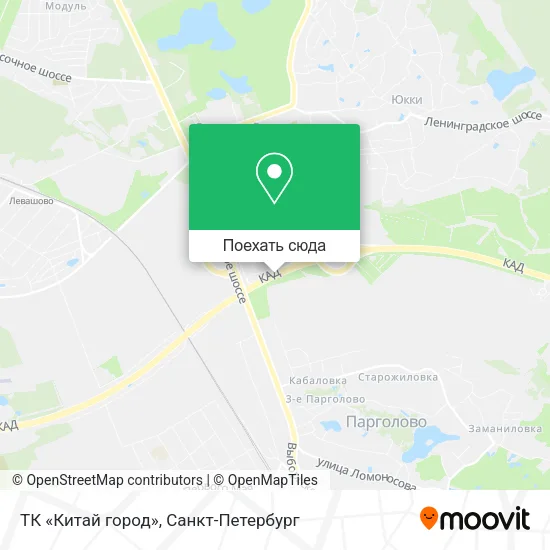 Карта ТК «Китай город»