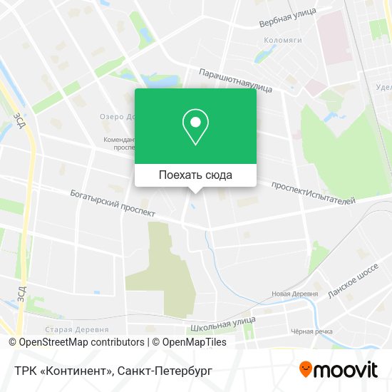 Карта ТРК «Континент»