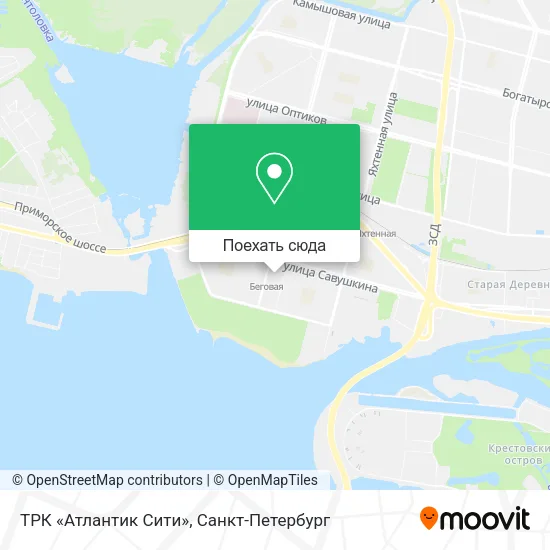 Карта ТРК «Атлантик Сити»
