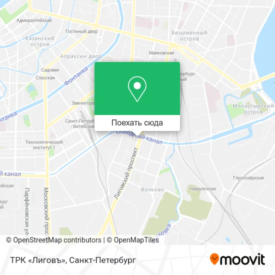 Карта ТРК «Лиговъ»