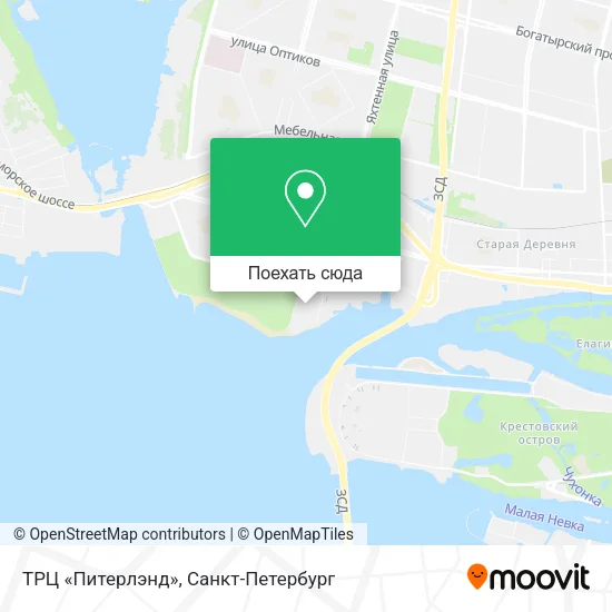 Карта ТРЦ «Питерлэнд»