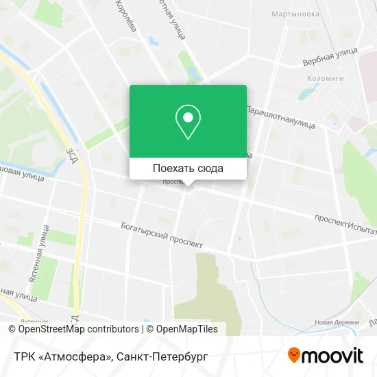 Карта ТРК «Атмосфера»