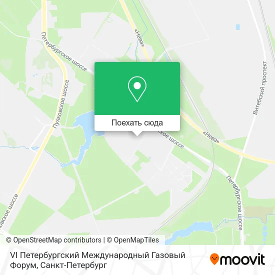 Карта VI Петербургский Международный Газовый Форум
