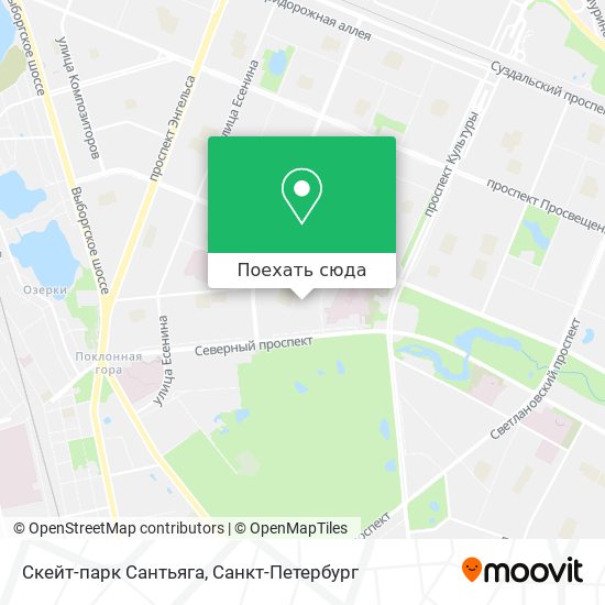 Карта Скейт-парк Сантьяга