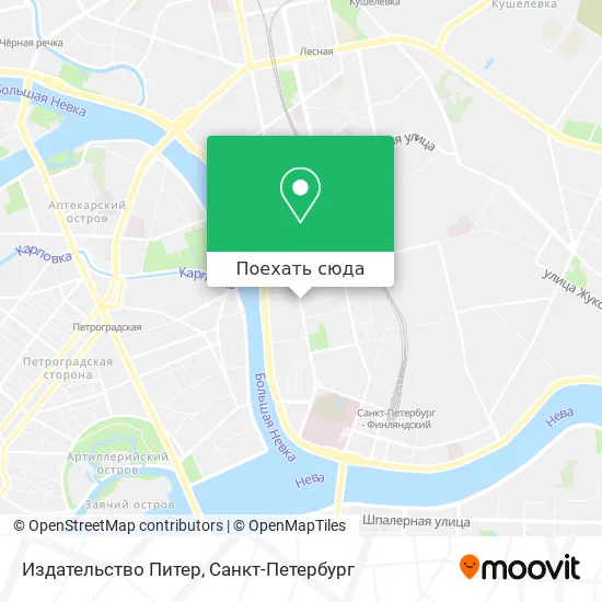 Карта Издательство  Питер