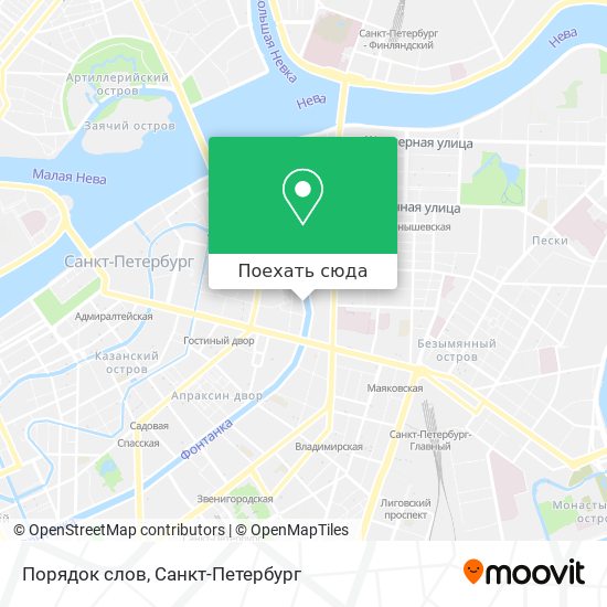 Карта Порядок слов