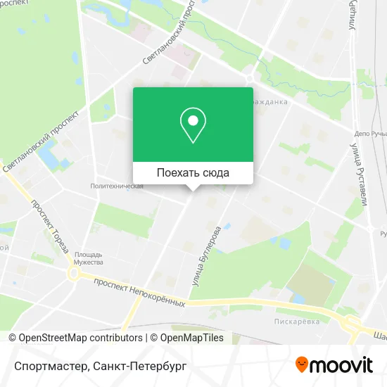 Карта Спортмастер