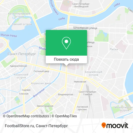 Карта FootballStore.ru
